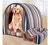 DG Catiee Grande niche de luxe XL pour chien et chat de petite, moyenne taille, moyenne chien, chat - Lavable - 70 x 57 x 55 cm, A