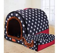 DG Catiee Grande niche de luxe XL pour chien et chat de petite, moyenne taille, moyenne chien, chat - Lavable - 92 x 68 x 72 cm, B