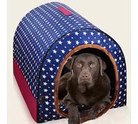 DG Catiee Niche de luxe XL pour chien et chat de petite, moyenne taille - Lavable - Pour intérieur et extérieur - Lavable (45 x 38 x 36 cm, D)
