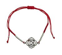 DG-EXODIF Bracelet cordon ajustable en coton - Chakra Muladhara
