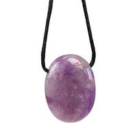 Pendentif Pierre Ovale Percée - Améthyste