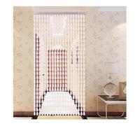 DGAMHF Rideau de perles pour porte - Décoration intérieure - Séparateur de pièce - Chaîne de perles en plastique - Pour salon et placard - Personnalisable (100 x 80 cm)
