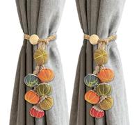 Dgayaeic Attaches pour Rideaux - 2 Pièces Ajustables Décoration Festive D Intérieur - Attaches Rideau Style Ferme | pour Occasions Festives Halloween Thanksgiving Fêtes Housewarming Fenêtre Salle De