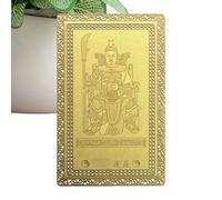 Dgayaeic Carte Tai Sui 2026 - Bouddha Tai Sui en cuivre - Collection chinoise - Prière - Trésor de richesse - , bénédiction - Année du cheval - Décoration d'intérieur pour les amateurs de