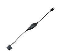 Dgayaeic Contrôleur de ventilateur USB - Connecteur USB 3 broches/4 broches, adaptateur de vitesse de ventilateur complet, pour PC de bureau, appareils électroniques, système de refroidissement de