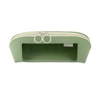 Dgayaeic Grande trousse de rangement en cuir transparent de qualité supérieure, fermeture éclair lisse, utilisation multifonction pour stylos, ciseaux, règles, gommes, notes, Vert, Refer to