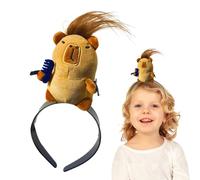 Dgayaeic Pinces à cheveux en forme d'animaux en peluche, pinces à cheveux pour filles | Pince à drôle de filles Capybara en peluche,Accessoires pour multifonctionnels pour les