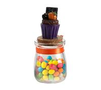 Dgayaeic Pot à Biscuits Halloween - Récipient Alimentaire de Saison - Pot de Stockage Décoratif Halloween pour Bonbons Chocolat Biscuits à Utiliser sur Table à Manger en Salle de Classe ou en Fête