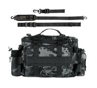 Dgayaeic Sac de pêche avec boîte,Grande capacité de Rangement pour matériel | Sac de Rangement étanche pour boîte de pêche | pour mer, Eau Douce, lac, rivière, Bord de mer, étang, extérieur