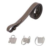 DGAZ Cuir TC Réglable Bandouliere pour Le Sac Hermes Picotin/Lindy/Evelyne, Remplacement de la Sangle de Sac à bandoulière réglable(Etoupe Grey, 3.7cm Wide, 50cm Long, Silver Studs)