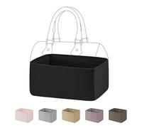 DGAZ Organisateur de Sac à Main en Soie pour LV Speedy, Soyeux et Lisse, de Luxe pour Fourre-tout (SP25, Noir)