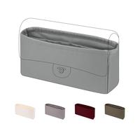 DGAZ Organisateur de Sac en Soie pour CF Classic Flap (Small, Pearl Grey) | Soie Premium, Ultra Léger, Maintien de Forme Parfait, Protection Anti-rayure pour Sac de Luxe
