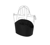 DGAZ Organiseur de sac à main en soie lisse et soyeuse pour Hermes In The Loop 18/23 sacs, sac à main de luxe en soie (18, noir)