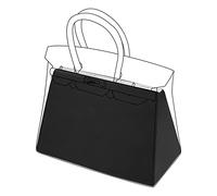 DGAZ Soie Coussin de Sac à Main Pour Sac à Main de Luxe Birkin 25/30/35/40, Organisateur de Sac à Main Soie, Femmes Organisateur de Sac à Main (BK25, Noir)