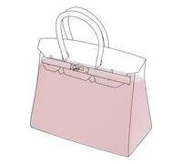 DGAZ Soie Coussin de Sac à Main Pour Sac à Main de Luxe Birkin 25/30/35/40, Organisateur de Sac à Main Soie, Femmes Organisateur de Sac à Main (BK25, Rose)