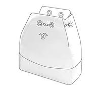 DGAZ Soie Coussin de Sac à Main Pour Sac à Main de Luxe Gabrielle Backpack, Organisateur de Sac à Main, Femmes Organiseur de sac Soyeux (Blanc, Medium)