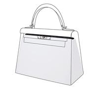 DGAZ Soie Coussin de Sac à Main Pour Sac à Main de Luxe Kelly 25/28/32/35, Organisateur de Sac à Main Soie, Femmes Organisateur de Sac à Main (KL25, Blanc)