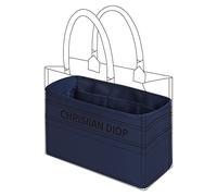 DGAZ Soie Organisateur de sac à main pour Dior Booktote Mini/S/M/L, Organisateur de sac à main et de fourre-tout de luxe (Medium, Bleu)