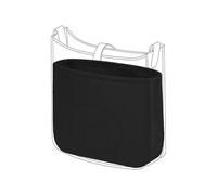 DGAZ Soie Organisateur de sac à main pour Evelyne TPM/PM/GM/TGM, Organisateur de sac à main soyeux et lisse, Organisateur de sac à main et de fourre-tout de luxe (PM, Noir)