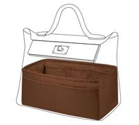 DGAZ Soie Organisateur de sac à main pour Her-mès 2424 mini/29/35, Organisateur de sac à main soyeux et lisse, Organisateur de sac à main et de fourre-tout de luxe (2424-mini, Gold)