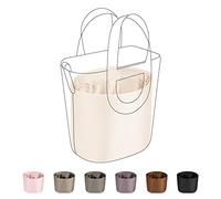 DGAZ Soie Organisateur de sac à main pour Hermes In The Loop 18/23, Organisateur de sac à main soyeux et lisse (Craie, In The Loop 18)