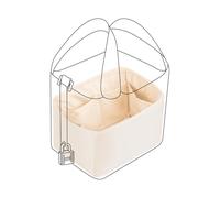 DGAZ Soie Organisateur de sac à main pour Hermès Picotin 18/22, Organisateur de sac à main et de fourre-tout de luxe (PC22, Craie)