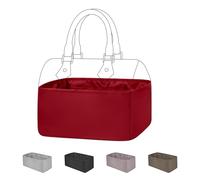 DGAZ Soie Organisateur de Sac à Main pour LV Speedy, Soyeux et Lisse, de Luxe pour Fourre-Tout (SP30, Rouge Vineux)