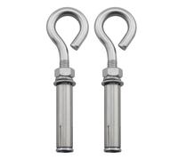 DGBRSM Lot de 2 boulons à œil et vis d'ancrage mural en acier inoxydable 304 de 5/16" pour béton et maçonnerie pour mur et plafond