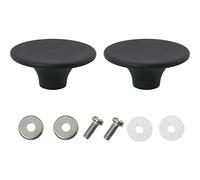 DGBRSM Lot de 2 boutons de rechange pour cocotte en bakélite compatible avec les cocottes émaillées, noir