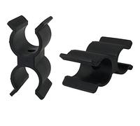 DGBRSM Lot de 2 clips de fixation pour poteau supérieur Bimini - Noir - Pour bateau à rame, kayaks