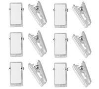 DGBRSM Lot de 20 pinces à ressort adhésives double face pour affiches, photos, murs, enseignants, étudiants, applications à la maison (transparent)