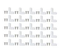 DGBRSM Lot de 25 pieds de montage PCB en plastique avec vis petites bretelles en forme de L pour console de jeu d'arcade et cartes mères