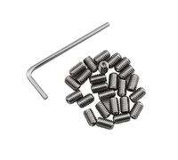 DGBRSM Lot de 25 vis à six pans creux en acier inoxydable avec clé hexagonale 10-32 x 5/16"