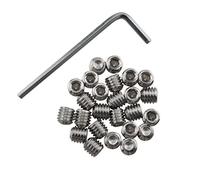 DGBRSM Lot de 25 vis à tête hexagonale en acier inoxydable 10-32 x 3/16" avec clé hexagonale