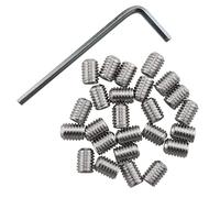 DGBRSM Lot de 25 vis à tête hexagonale en acier inoxydable avec clé hexagonale 10-32 x 1/4"
