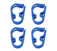 DGBRSM Lot de 4 colliers de serrage réglables pour tuyau d'arrosage Bleu 1/4"-1/2"