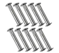 DGBRSM Lot de 50 boulons de connecteur de joints de meubles et écrous à douille pour meubles, connecteurs de panneau d'armoire, vis de connecteur pour armoires en bois, lits