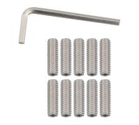 DGBRSM Lot de vis à tête plate en acier inoxydable à filetage complet 5/16-18 pour fixations de salle de bain, boutons de porte, lumières