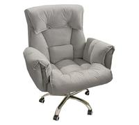 DGDHHSFJDJ Chaise de Bureau Ergonomique à Dossier Haut avec Soutien Lombaire et Design Rotatif. Dossier réglable pour s'adapter à Toutes Les morphologies/Gris/Gris Loup
