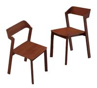 DGDHHSFJDJ Chaise de Salle à Manger Ergonomique, Chaise de Banquet Moderne, mobilier Minimaliste for la Maison, idéale for la Cuisine, Le Salon et la décoration intérieure(Red,2PCS)