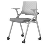 DGDHHSFJDJ Chaises de Salle de conférence à roulettes, Chaise de Bureau Pliante avec Dossier rebondissant, siège rembourré pour Salle de Formation, invité, réception, événement, capacité 330 LB
