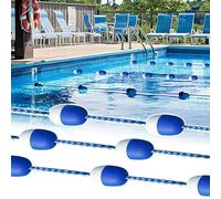 DGDHHSFJDJ Corde de sécurité Flottante pour Piscine, séparateur de Couloir de 7,3 m pour piscines de Jardin, marqueurs de Course avec Crochets, idéal pour Les couloirs de nage