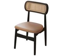 DGDHHSFJDJ Dining Chairs, Kitchen Side Chair with Minimalist Backrest & Upholstered Seats, for Dining Room Living Room Bedroom Studio(Light Brown,1PCS)