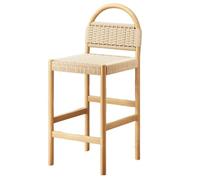 DGDHHSFJDJ Ensemble de 1/2/4 tabourets de Bar, Hauteur réglable avec Repose-Pieds en Bois, for comptoir de Cuisine, îlot Central, Salle à Manger(1PCS Wood Color,75cm/29.5in)