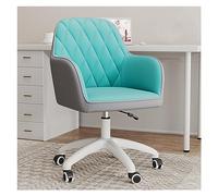 DGDHHSFJDJ Fauteuil de Bureau Ergonomique en Velours avec roulettes pivotantes, Fauteuil d'appoint Moderne et rembourré, Hauteur réglable, idéal pour étudier ou Travailler.