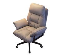 DGDHHSFJDJ Fauteuil de Bureau Ergonomique inclinable avec Assise rembourrée et Confortable, Hauteur réglable et roulettes, pour la détente Devant l'ordinateur, Beige