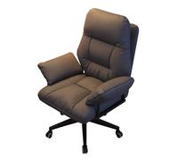 DGDHHSFJDJ Fauteuil de Bureau Ergonomique inclinable avec Assise rembourrée et Confortable, Hauteur réglable et roulettes, pour la détente Devant l'ordinateur, Beige
