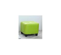 DGDHHSFJDJ Pouf carré en Cuir ciré à l'huile avec Design antidérapant Doux, Facile à Nettoyer et à Changer de Chaussures, Repose-Pieds Gris élégant 30 x 30 x 35 cm