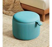 DGDHHSFJDJ Pouf en Cuir, Repose-Pieds Rond, Repose-Pieds rembourré, Table Basse, Petit Banc, Essentiels pour dortoir
