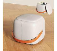 DGDHHSFJDJ Repose-Pieds Ottoman, Pouf en Cuir, Repose-Pieds rembourré, Coffre de Rangement dissimulé, Tabouret à Chaussures avec siège rembourré, pour Chambre, dortoir, loft, Salon, entrée, Couloir